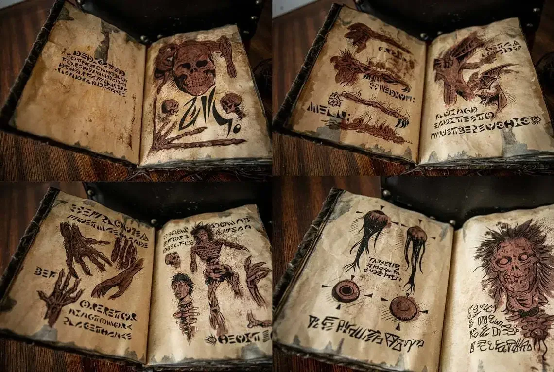 Vintage Collectible Books - Vintage Necronomicon - Boek voor het