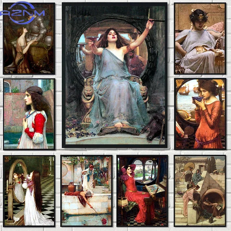 Vintage Collectible Posters - Canvas schilderij muurkunst foto John William