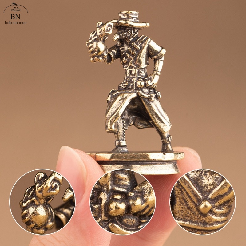 Vintage And Collectible Toys - massief Messing Dans Cowboy Beeldjes Miniaturen