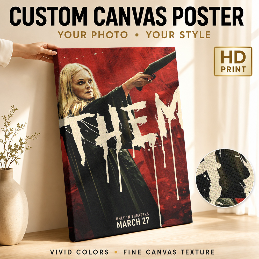 Vintage Collectible Posters - Het film canvas print poster, op