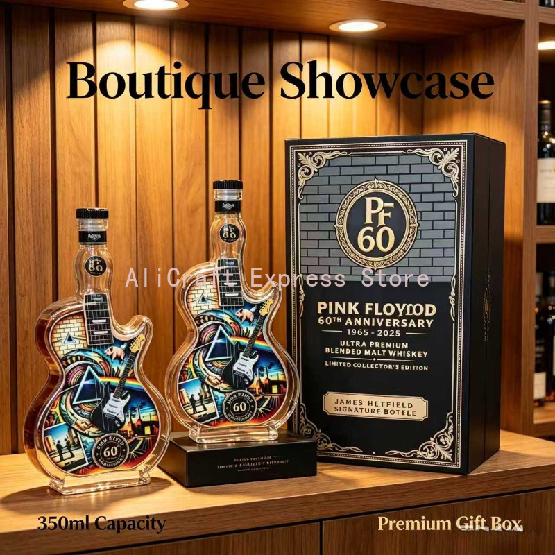 Vintage Collectible Liquor Bottles - Vintage Rock Patroon Gitaar Glazen Drankfles