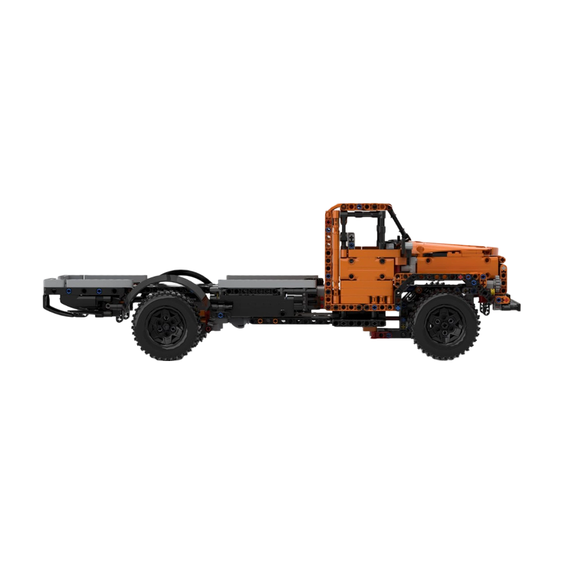 Vintage Collectible Trucks - Vintage Sovjet-stijl zware vrachtwagen MOC bouwstenenmodel,