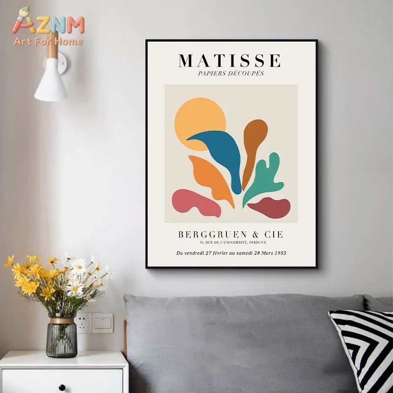 Vintage Collectible Posters - AZNM Canvas Schilderij Vintage Henri Matisse