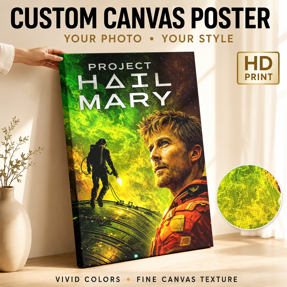 Vintage Collectible Posters - Project Hail Mary Film Canvas Poster