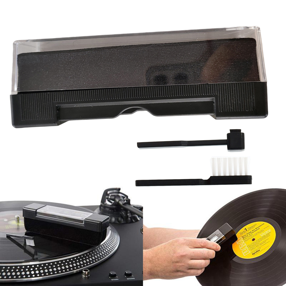 Vinyl Record Cleaner - 3-delige vinylplatenreinigingsset, reinigingsborstel voor vinylplaten, reinigingsborstelset