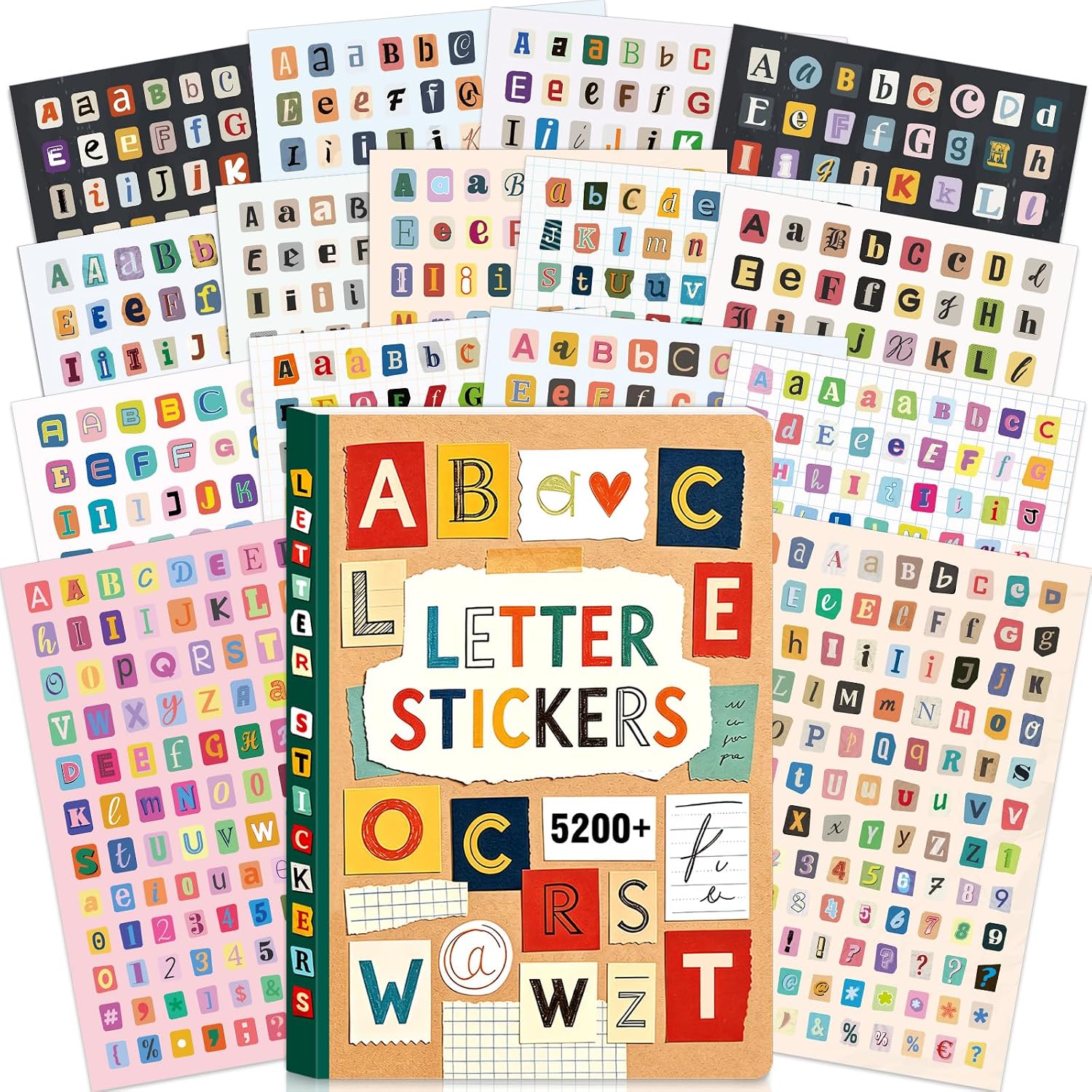 5200+ stuks/48 vellen zelfklev - Vintage Collectible Books recensie en prijs