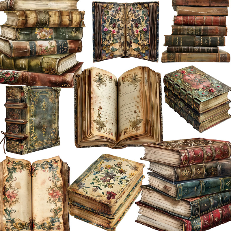 20 stks/pak Vintage Boeken Sti - Vintage Collectible Books recensie en prijs