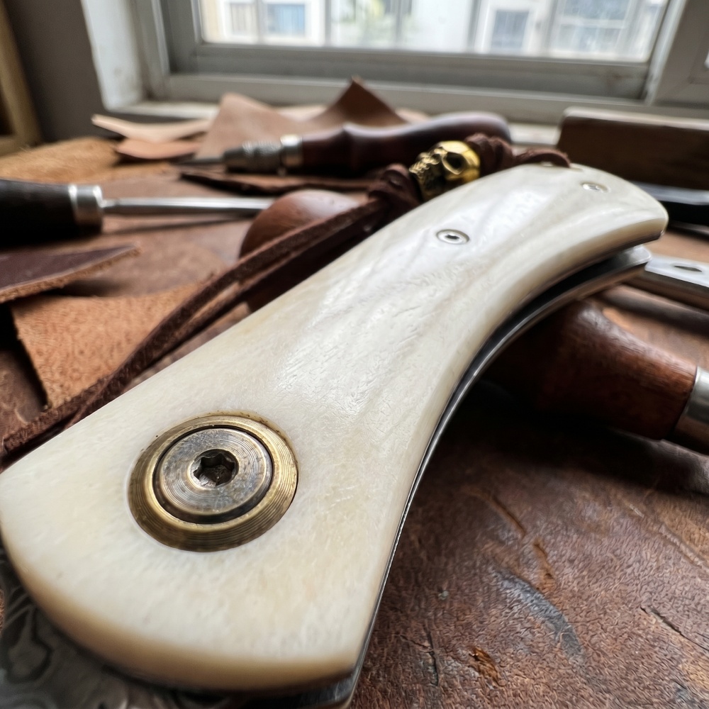 Vintage Damascustaal klein vou - Vintage Collectible Knives recensie en prijs
