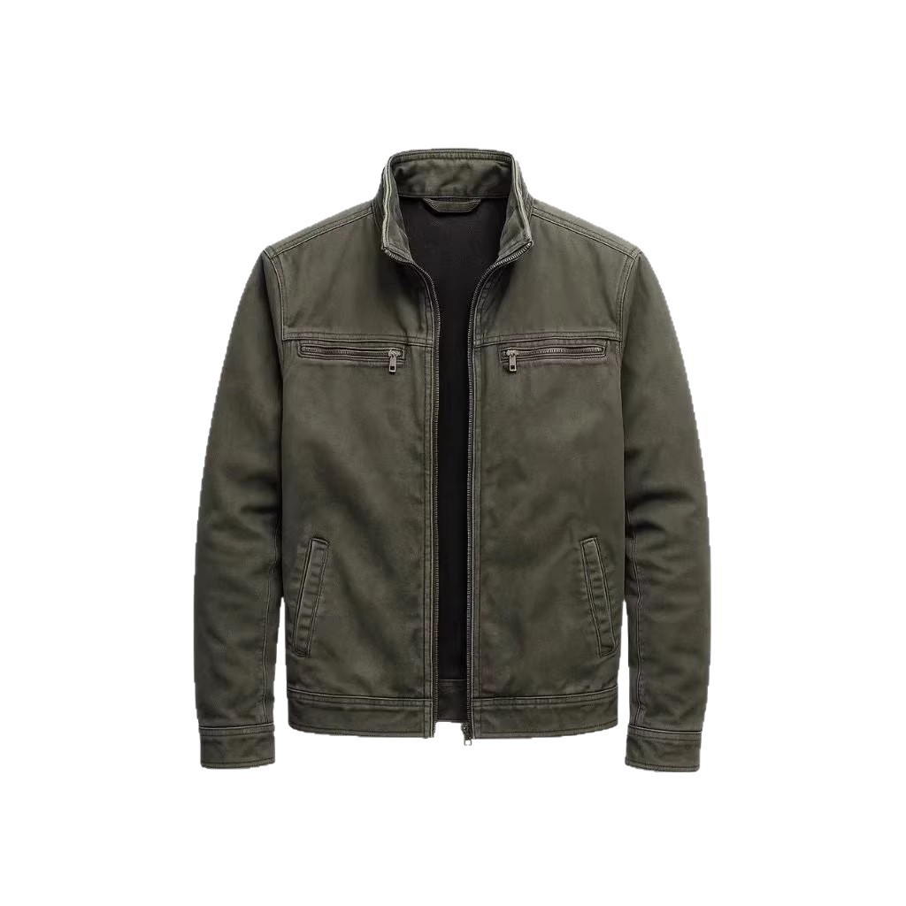 Dames katoenen jas met opstaan - Vintage Zipper recensie en prijs