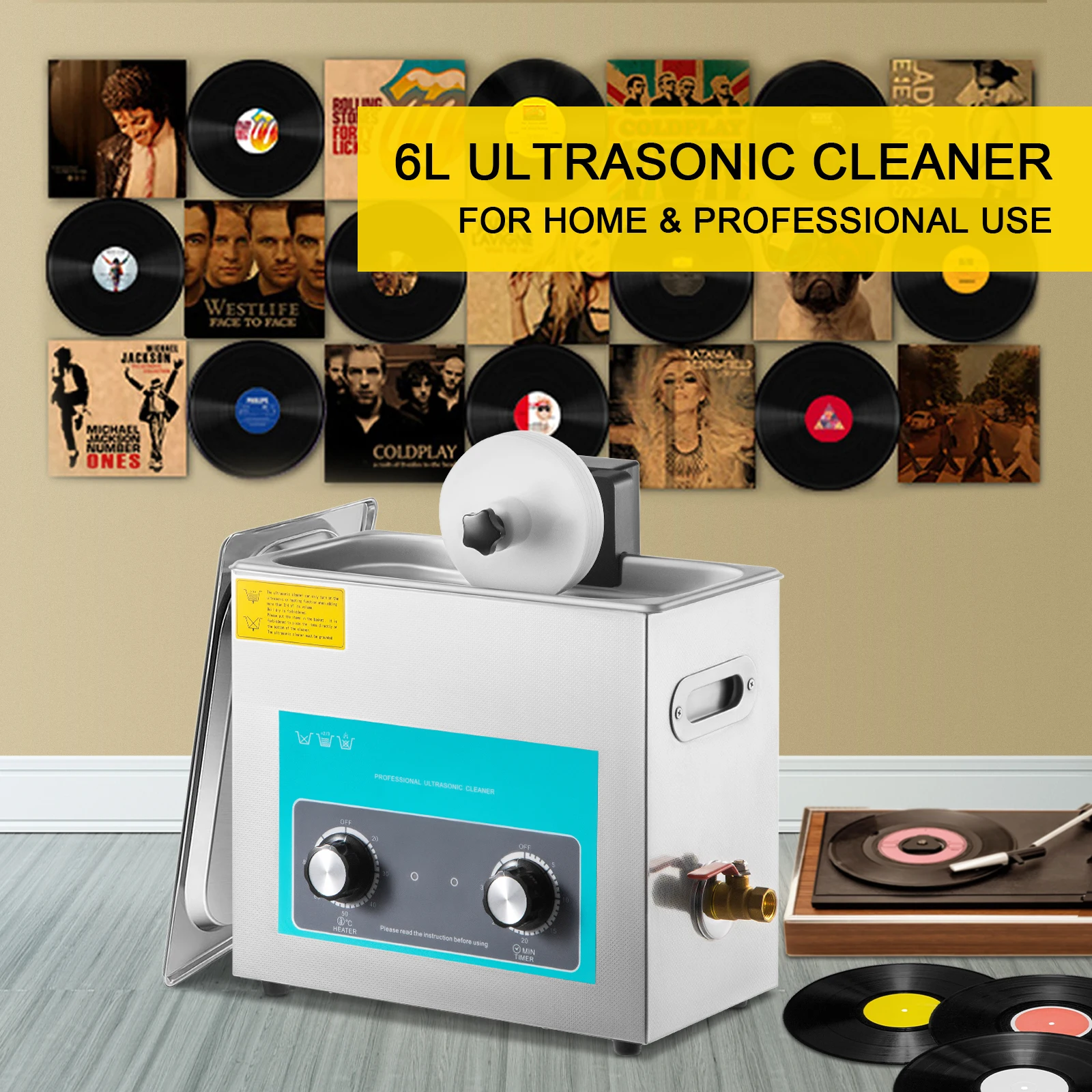 SIHAO 6L Ultrasone Vinyl Recor - Vinyl Record Cleaner recensie en prijs