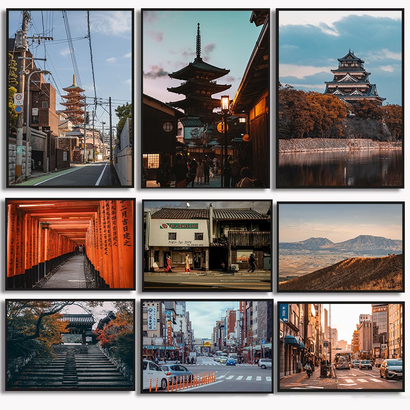 Vintage Japanse Landmark Colle - Vintage Collectible Posters recensie en prijs