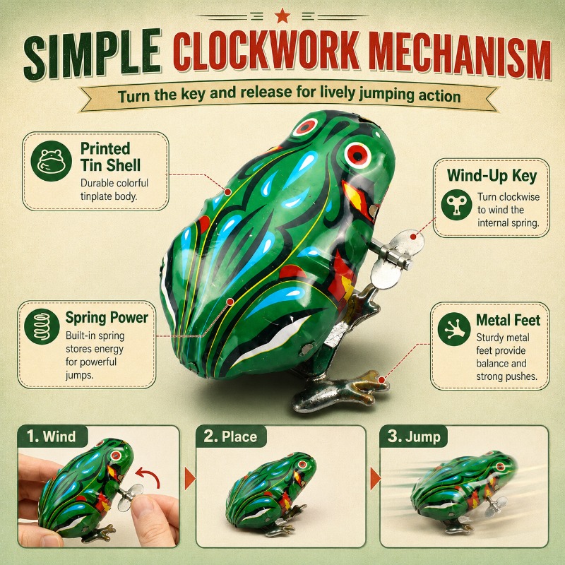 Nostalgische Mechanische Veer- - Vintage And Collectible Toys recensie en prijs