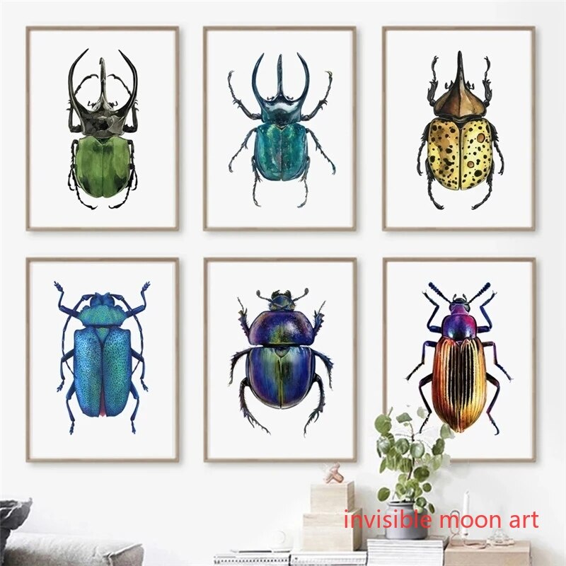 Vintage Insectenkunst Kleurrij - Vintage Collectible Posters recensie en prijs